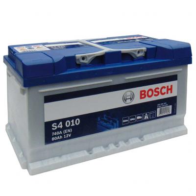 Bosch Silver S4 akkumulátor, 12V 80Ah 740A,EU J+, 0092S40100, alacsony